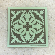 Load image into Gallery viewer, decorative sticker with Hawaiian bats flying among the dense foliage