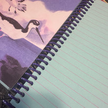 Load image into Gallery viewer, Notebook with bird illustration on cover and lined pages.
