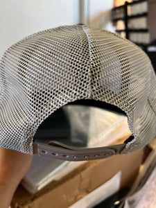 Back is Gray Mesh Material with snap back to adjust hat
